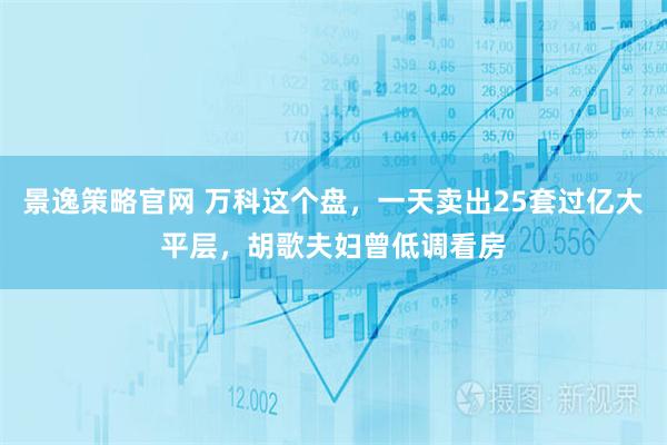 景逸策略官网 万科这个盘，一天卖出25套过亿大平层，胡歌夫妇曾低调看房