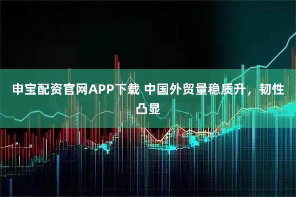 申宝配资官网APP下载 中国外贸量稳质升，韧性凸显