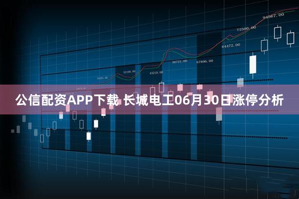 公信配资APP下载 长城电工06月30日涨停分析